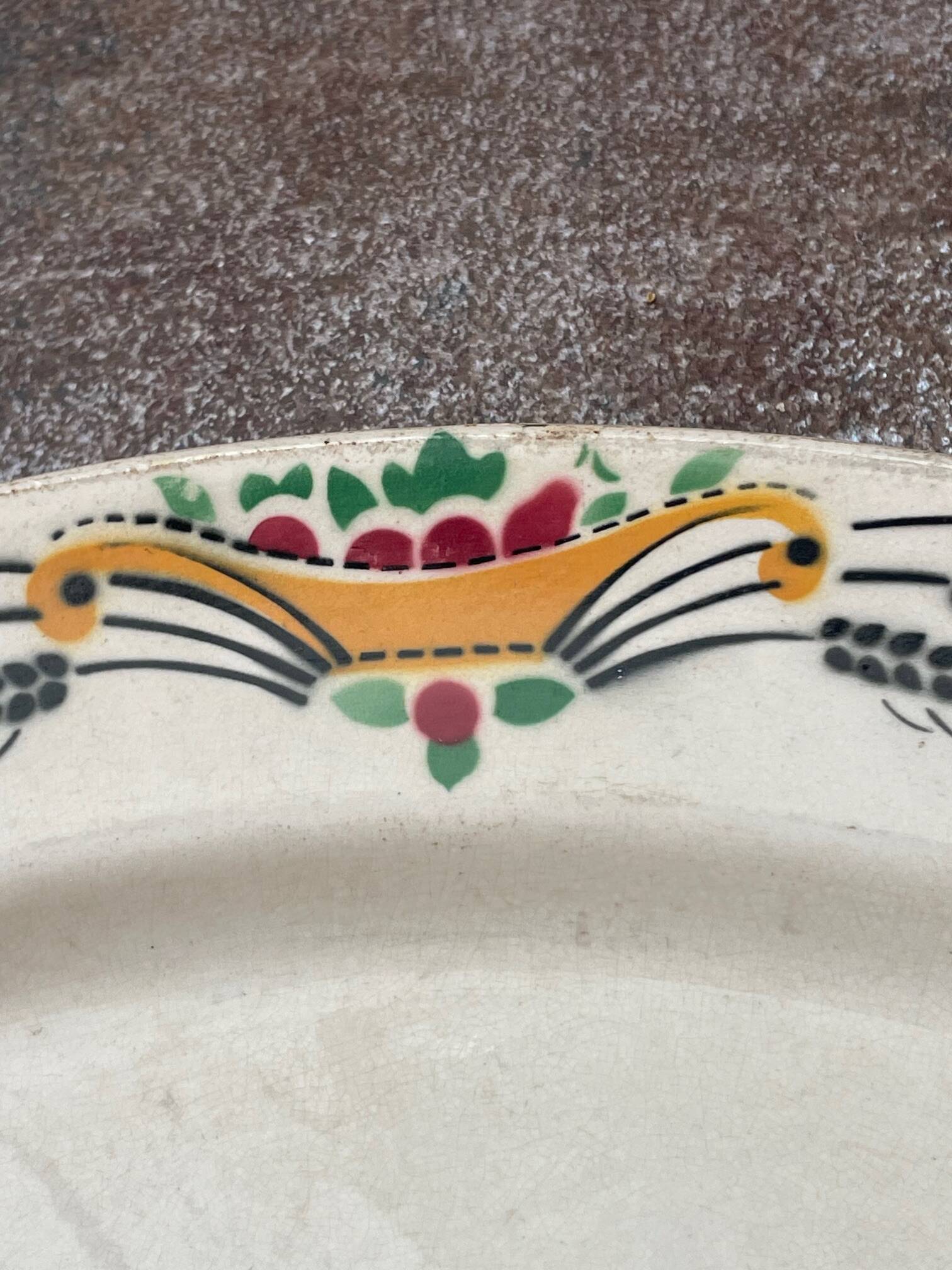 Plat ovale HB&CM modèle Cérès