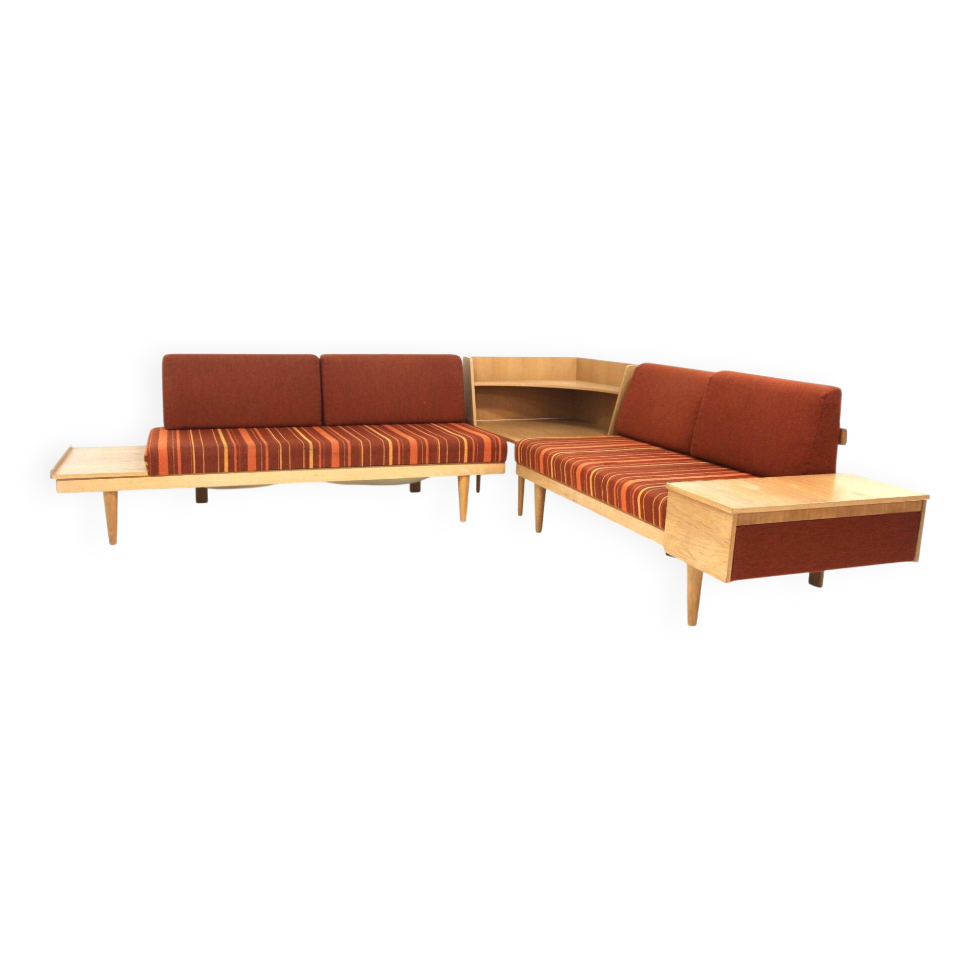 Set of 2 "Svane" daybeds, Ingmar Relling, Ekornes, Norway, 1960.