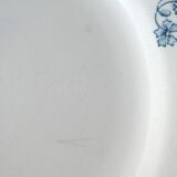 Set of 6 flat plates, Saint Amand model Suzanne, floral decoration