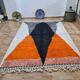 Handmade wool Berber rug 250x150 cm