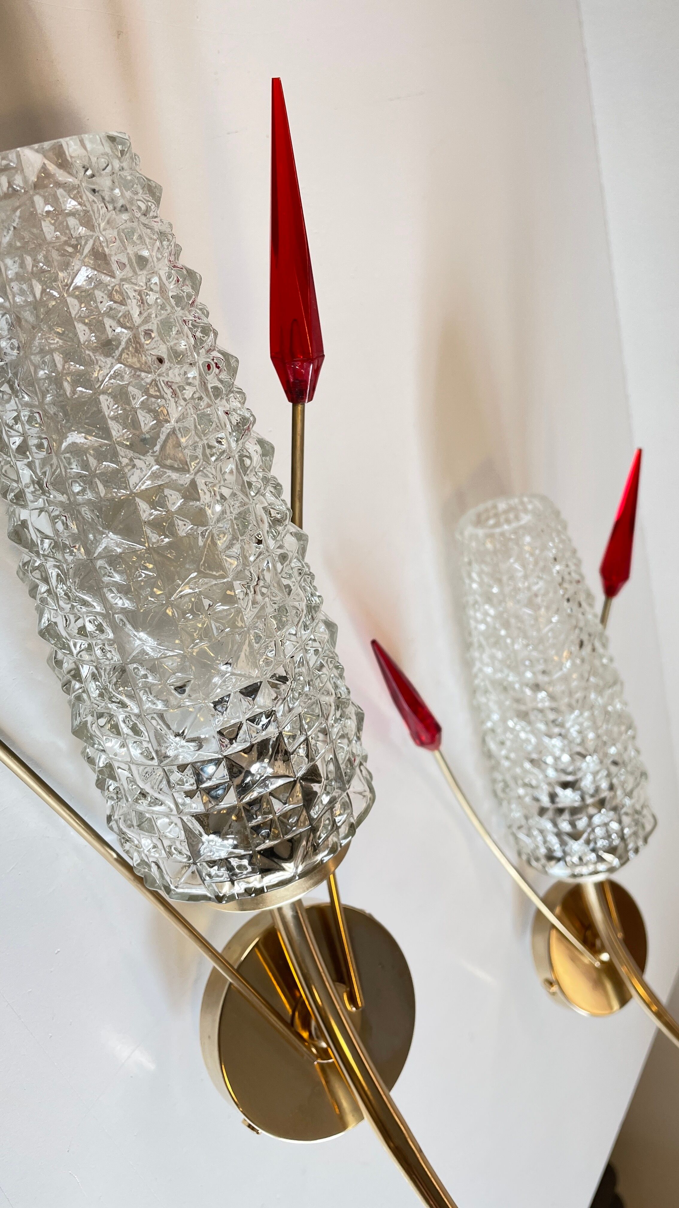 Pair of retro wall lamps 60s