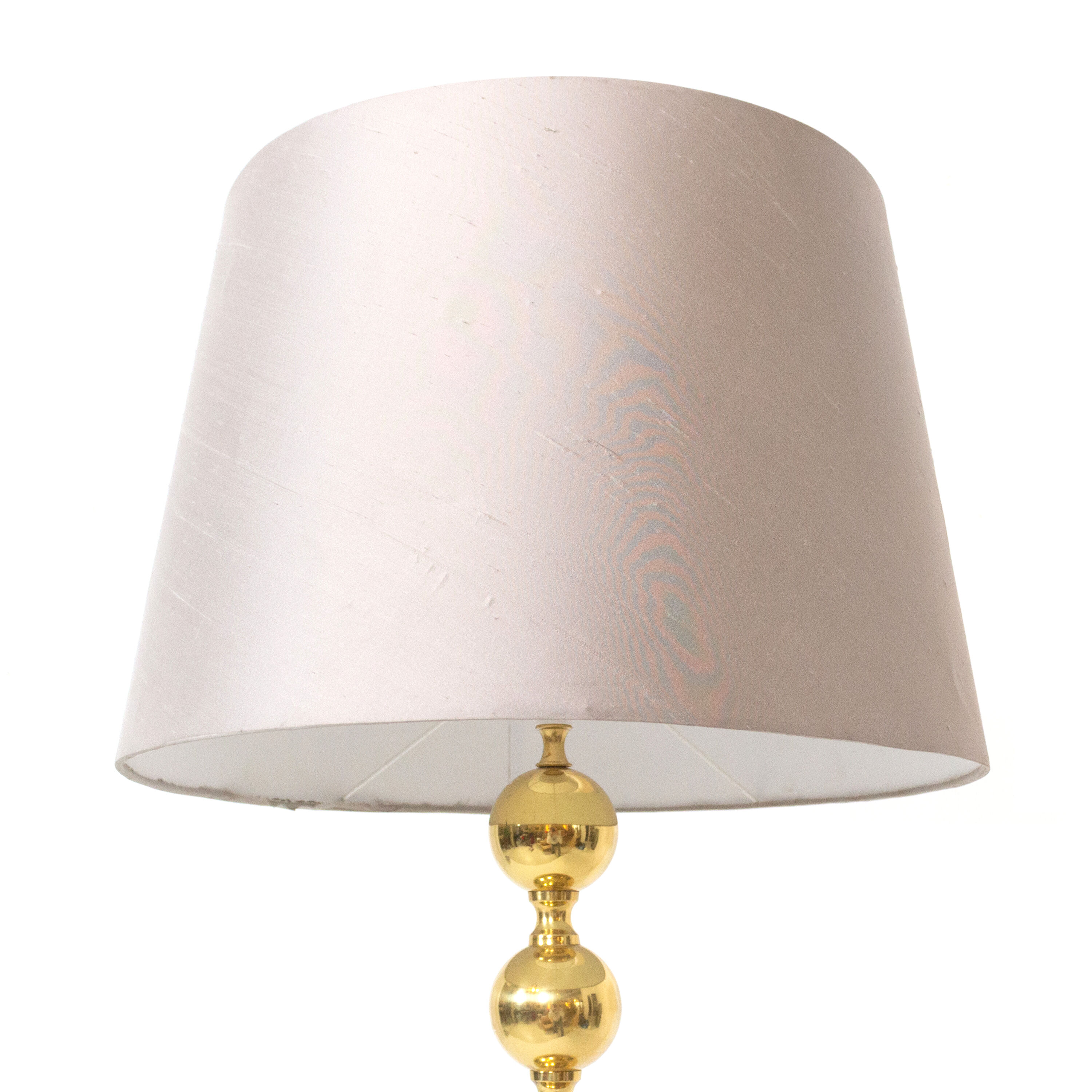 Scandinavian brass lampadair 1970