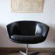 Pair of Pierre Paulin leather armchairs for Artifort 60s
