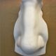 Nose and mouth in plaster of David by Michelangelo