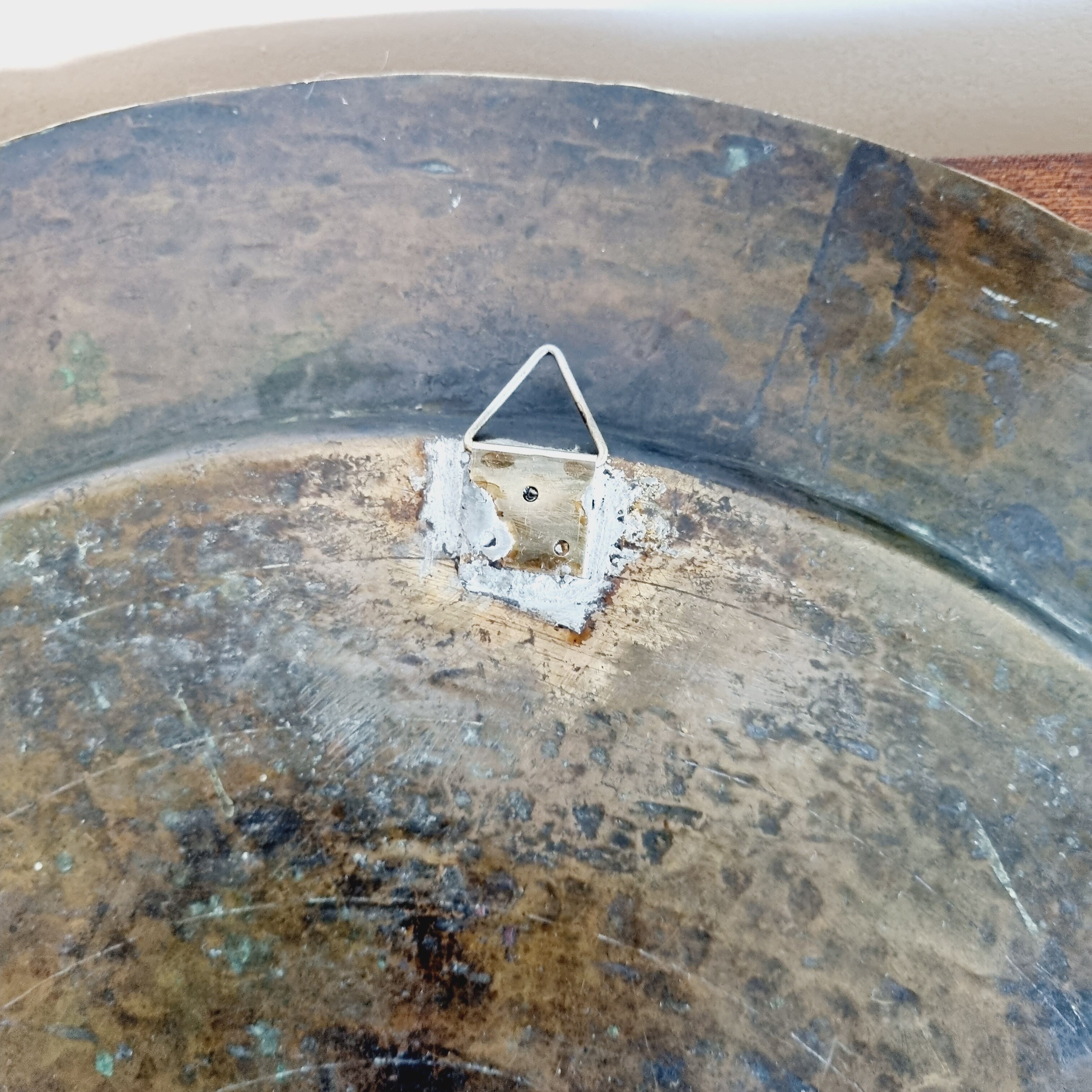 Solid brass wall tray