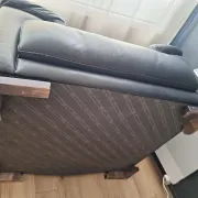 Fauteuil  cuir Noir Roche Bobois