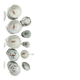 Service de table en porcelaine de Paris modèle décor Pavot, 21 pièces