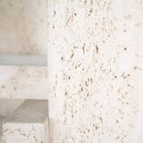 Travertine dining table