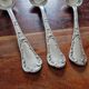 Christofle - 3 silver-plated table spoons - Chrysanthemum model
