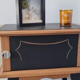 Bedside table compass legs