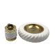 Tommaso Barbi, Smoking set white ashtray and table lighter, B Ceramiche, ca. 1970