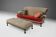Large Victorian Sofa and Matching Ottoman, United Kingdom, 1890s