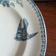 Flat plate Longwy "Mésange" – Terre de Fer, late 19th century