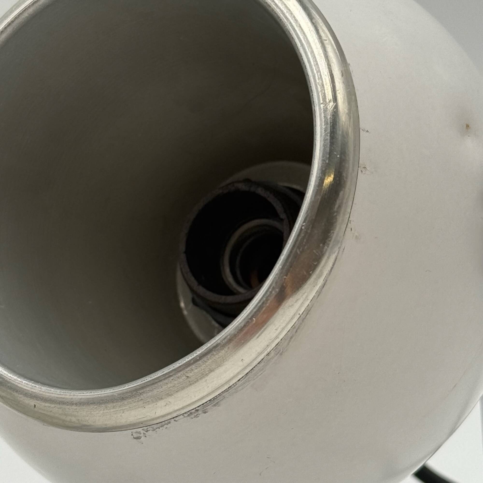 Pair of Rare Targetti Eyeball Lamps in White and Chrome, Italy, 1970s