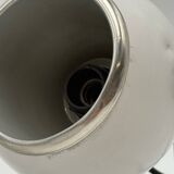 Pair of Rare Targetti Eyeball Lamps in White and Chrome, Italy, 1970s