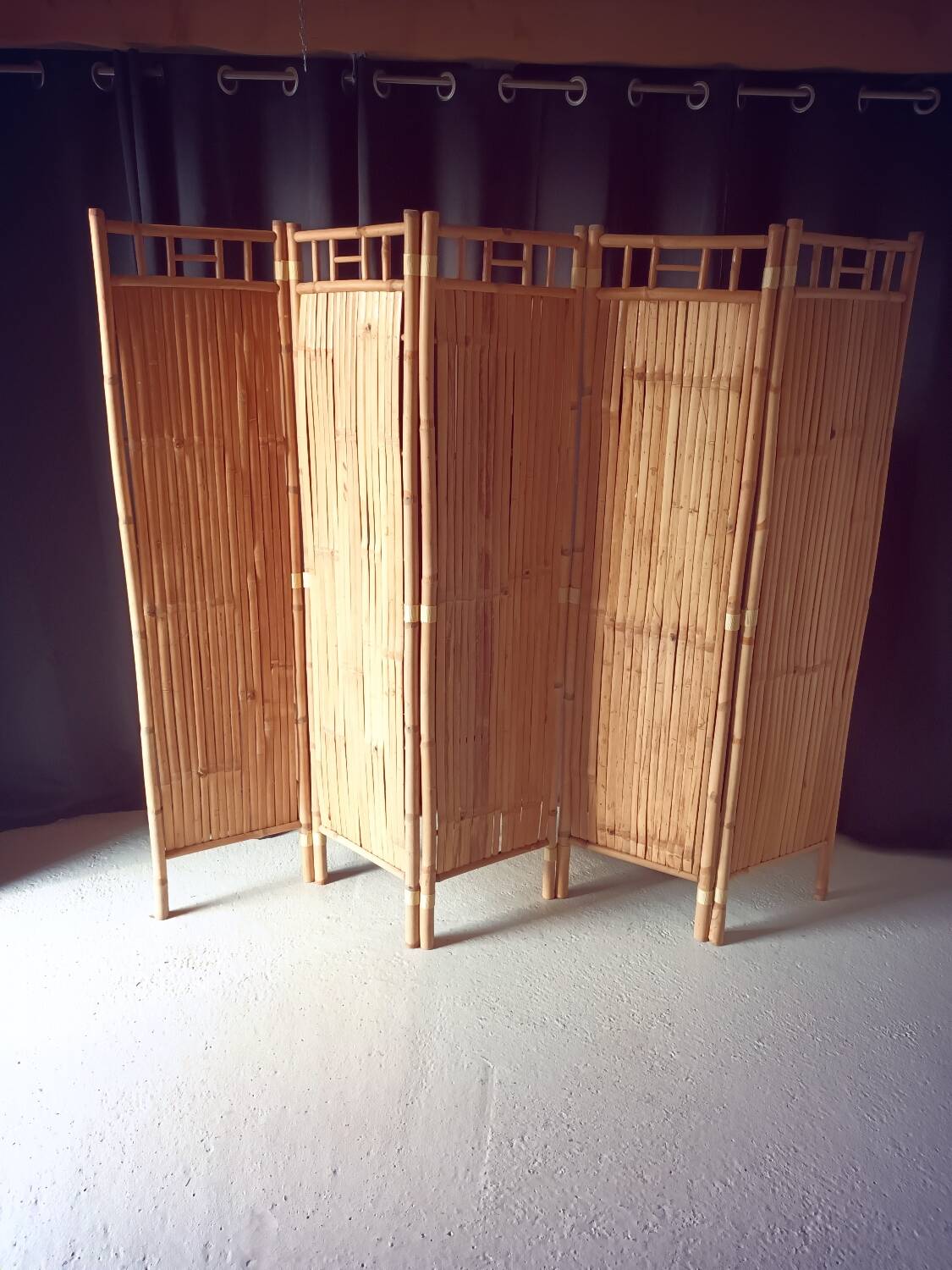Vintage bamboo screen