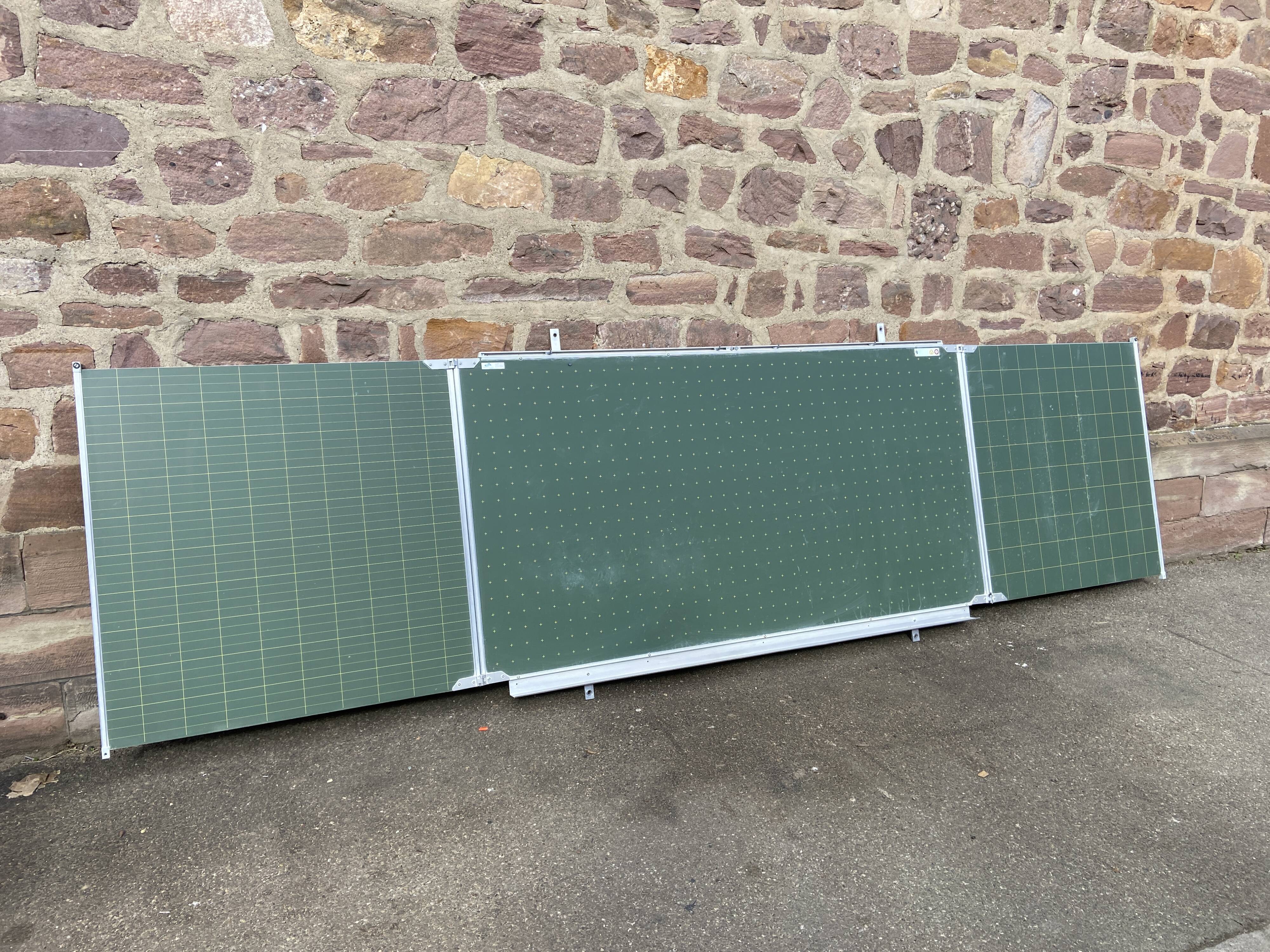 School painting triptych vintage restaurant bar