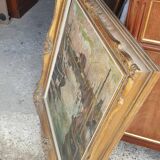 Peinture à l'huile sur panneau XXème