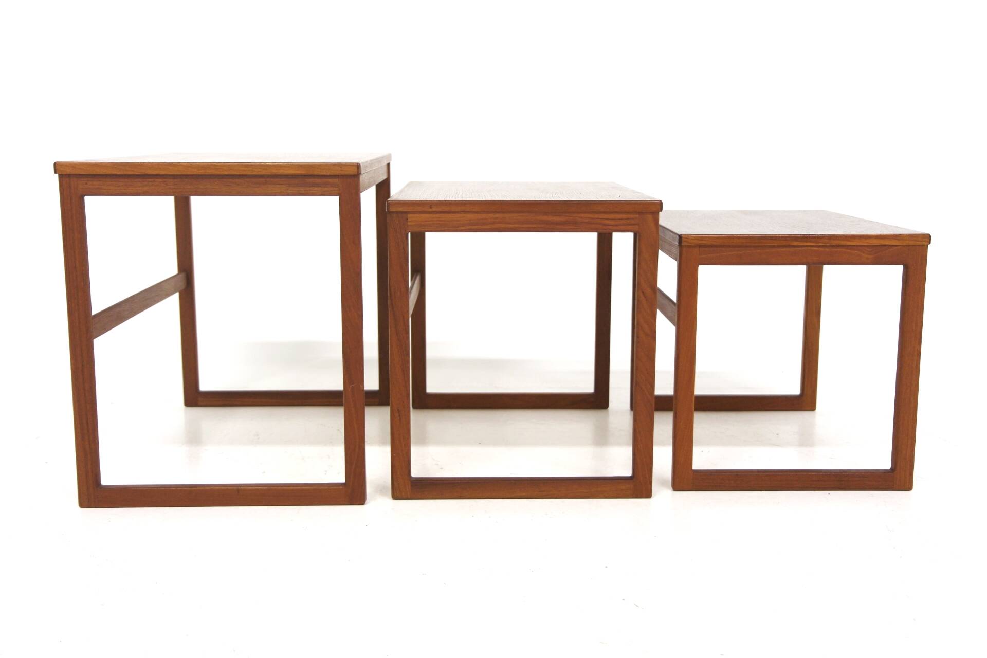 Svante Skogh teak nesting tables for Seffle Möbelfabrik, Sweden, 1960s