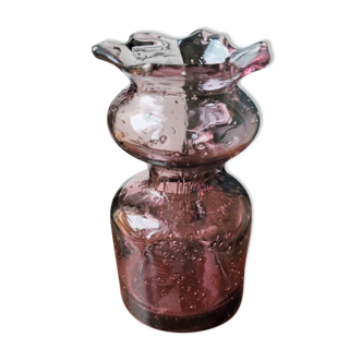 Small blown glass vase / milk jug