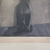 Michel Mathonnat, A Wait So Long, Signed etching, 63 x 77 cm