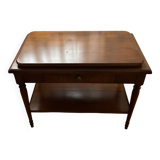 Low swivel TV cabinet in cherry wood
