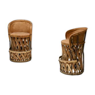 Mexican 'art populaire' bar stools - 1970s