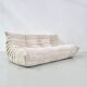 Togo sofa in beige corduroy attributed to Michel Ducaroy for Ligne Roset