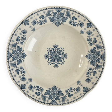 Assiette creuse Sarreguemines Estrées en terre de fer