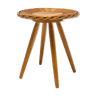 Mid century rattan stool by Jan Kalous for ÚLUV, 1960´s, Czechoslovakia