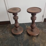 Pair of pedestal tables