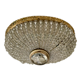 Old ceiling lamp crystal and bronze 1900