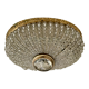 Plafonnier ancien cristal et bronze 1900