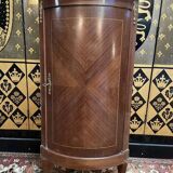 Transition style corner cupboard