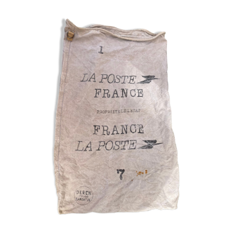 Burlap bag La Poste vintage