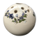 Ancien vase pique fleurs céramique peinte décor fleurs vintage