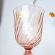 set of 6 red wine glasses pink rosaline luminarc arcoroc 14.5cm vintage
