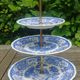 Servant dish with 3 floors in porcelain from Villeroy & Boch model Burgenland blue