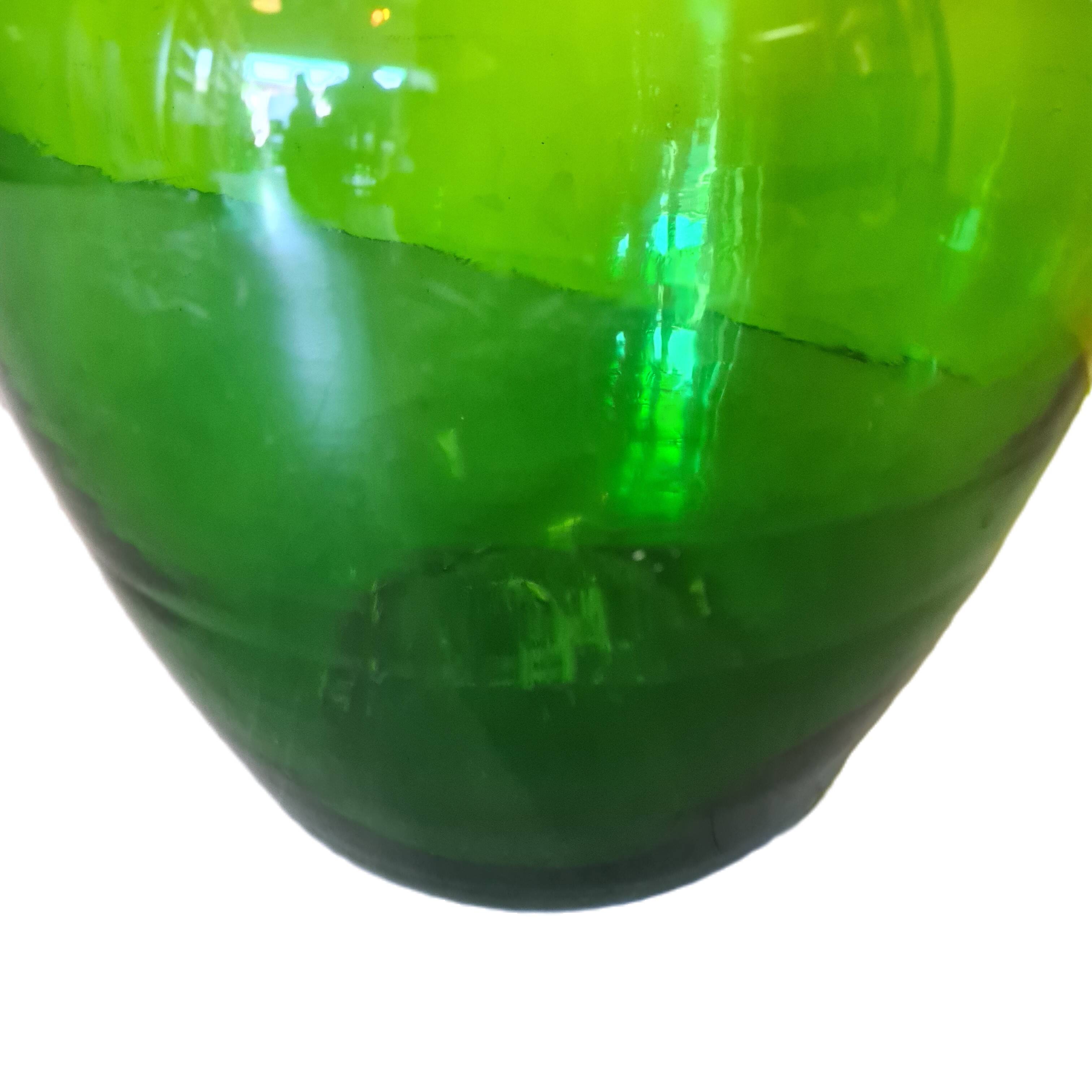 Small Model Green Glass Yeast Bottle, 1950s