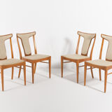 Set of 4 Swedish chairs by Axel Larsson for Bodafors 1960