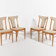 Set of 4 Swedish chairs by Axel Larsson for Bodafors 1960