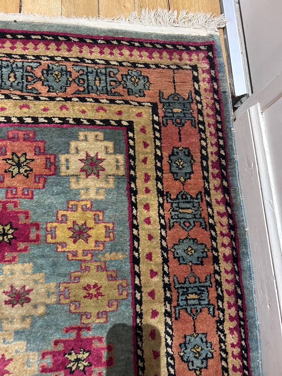 Kazak oriental hallway rug