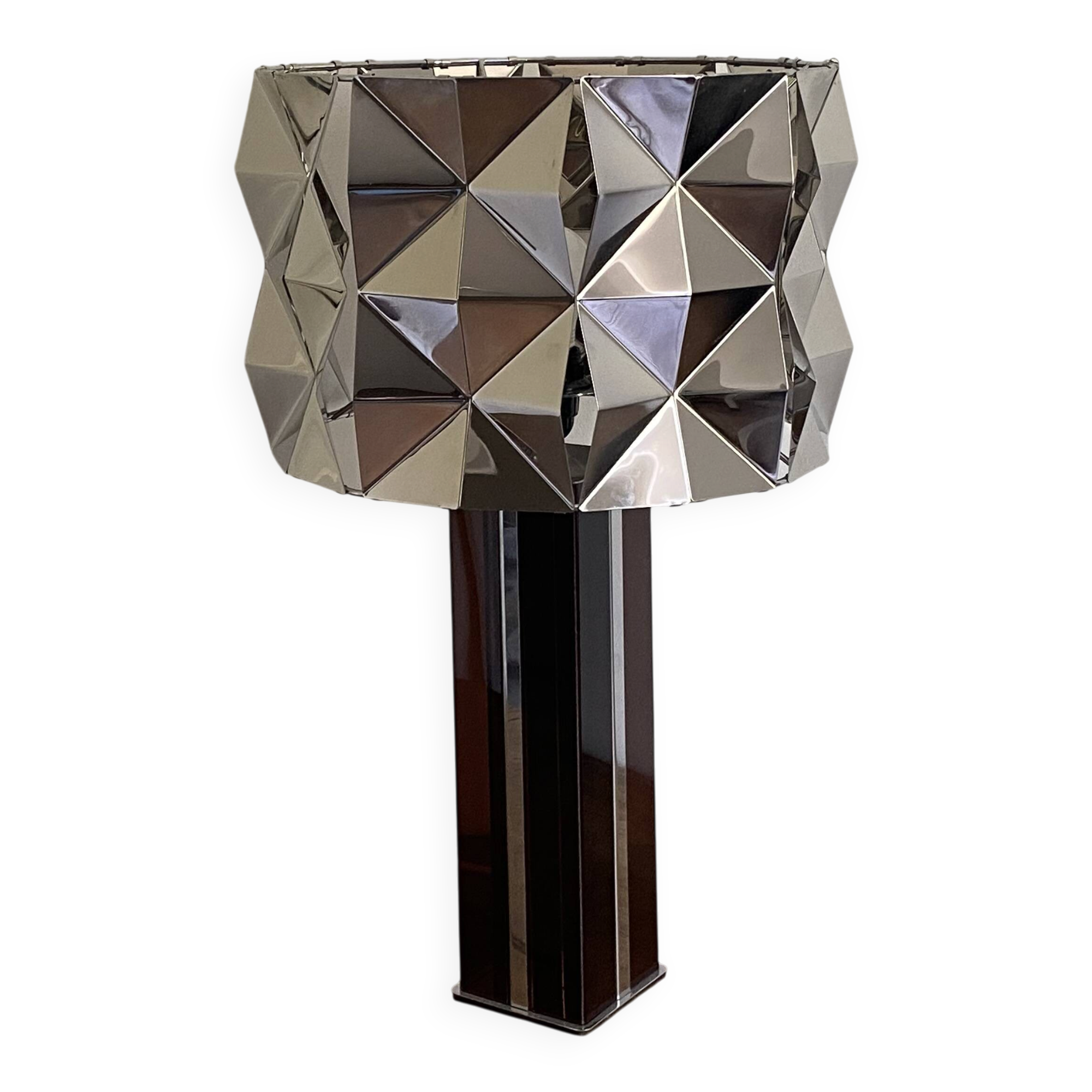 Lampe cinétique. 1970. Plexiglas fumé. Space age.