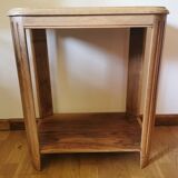 Solid walnut art deco pedestal table