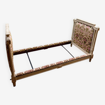 Georges jacob stamped alcove bed in lacquered wood from louis xvi xviii eme century