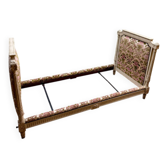 Georges jacob stamped alcove bed in lacquered wood from louis xvi xviii eme century