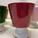 Set of 5 cups porcelain 50s