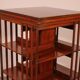 Rotating Library with Iron Base and Inlays - 19th Century