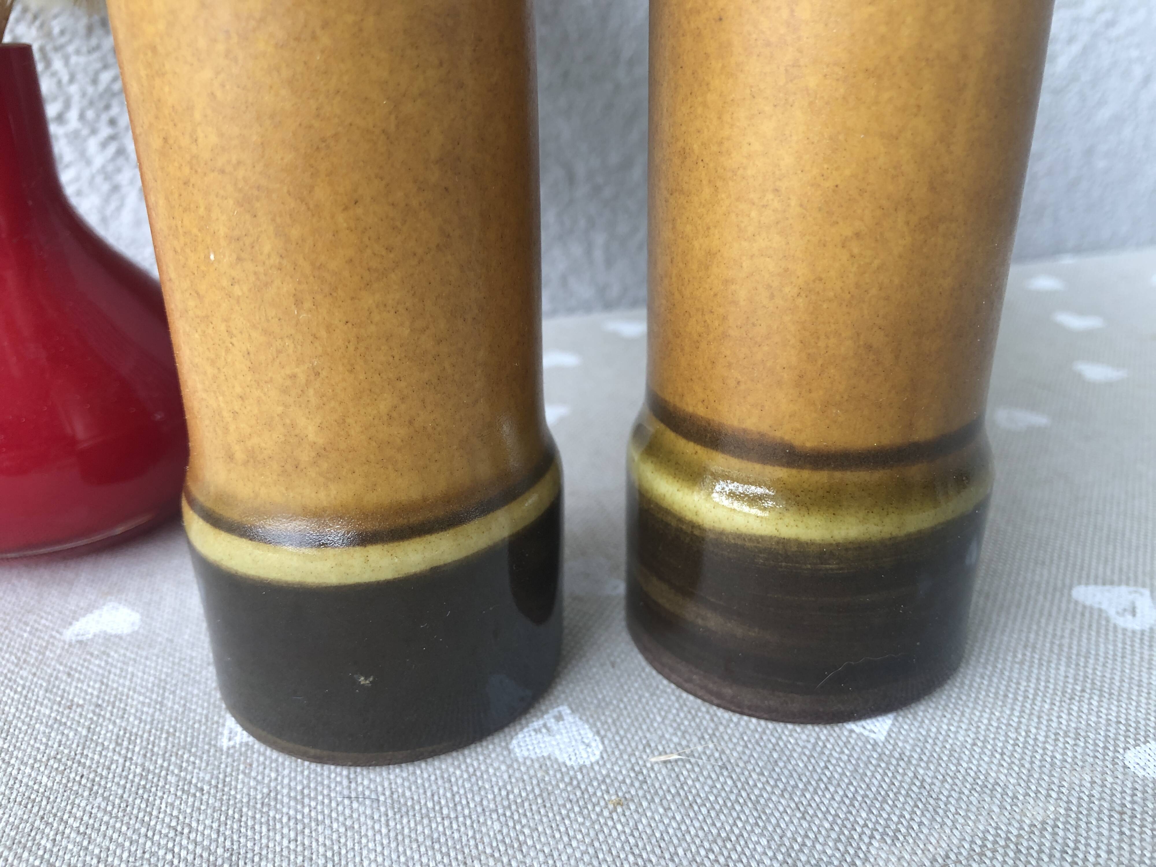 Goebel duo of salt and pepper shakers - Vintage German ceramics from 1970