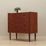 Teak chest of drawers, Danish design, 1970s, production: Denmark